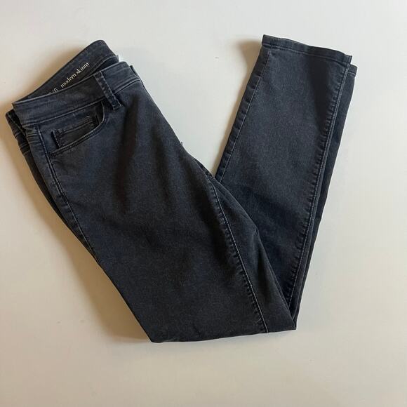 Jeans Size 6 (28), Black Modern Skinny, Anne Taylor Loft - Picture 1 of 4